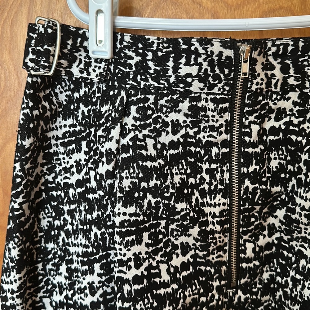 H&M a-line skirt size 12 nwt black/white - Picture 3 of 4